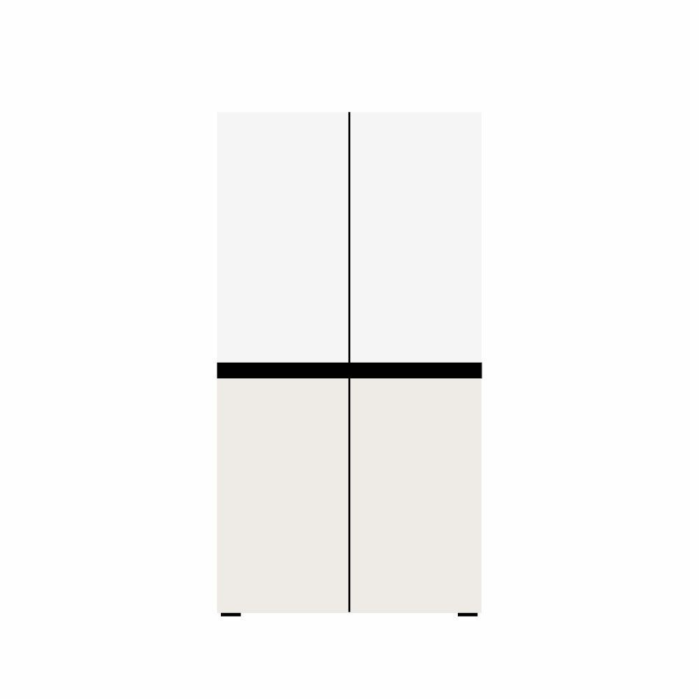 LG전자 (현대Hmall) LG디오스 오브제컬렉션 매직스페이스 T875MHE111 4도어 냉장고 870L-킴스