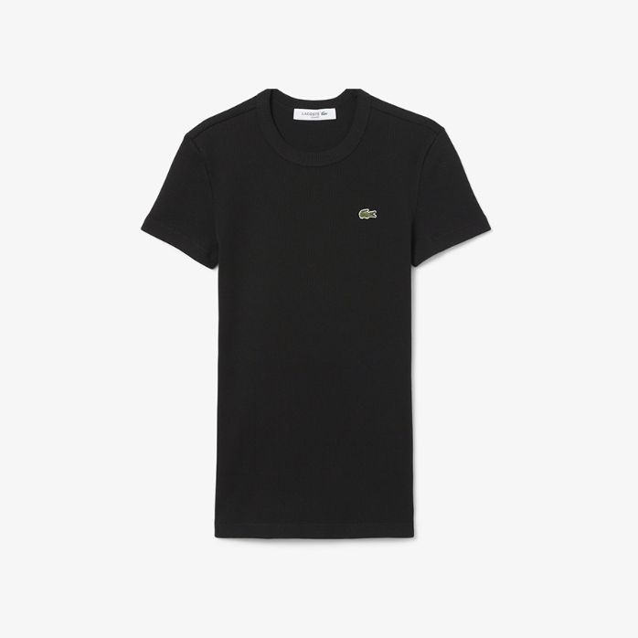 라코스테 여성 25FW 립조직 반팔 티셔츠 TF5538-55N-031 TF5538-55N-031-EJS