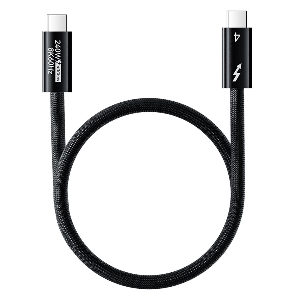 디큐브 8K 60HZ 썬더볼트4 우븐 케이블 240W CtoC 초고속충전 1m