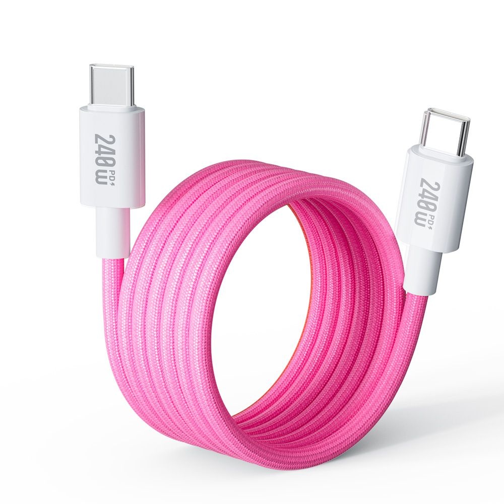 디큐브 마그네틱 우븐 케이블 PD 3.1 240W CtoC 초고속충전 1m