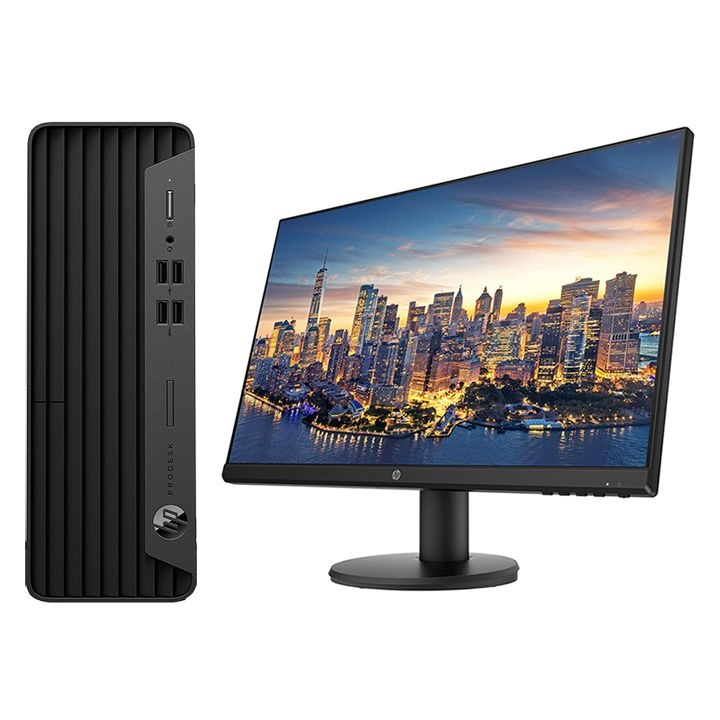 [중고] HP [중고] HP 슬림 데스크탑 PC + HP 24인치 FHD모니터 패키지 특가