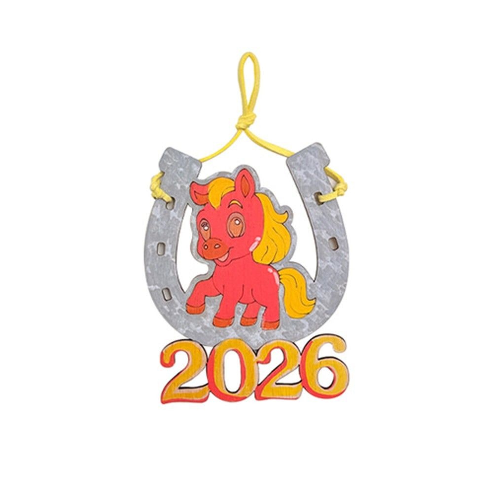 2026 새해맞이 소망걸이 말굽모양 새해다짐 말 우드걸이만들기 5개 DIY키트