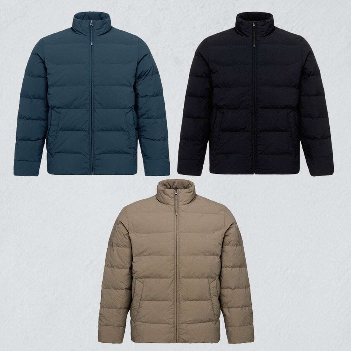 블랙야크 25년도 FW 신상품 경량급 다운 자켓 남성 롯지 퀼팅 하이넥 구스다운자켓1 ( 1BYPAWU040 )