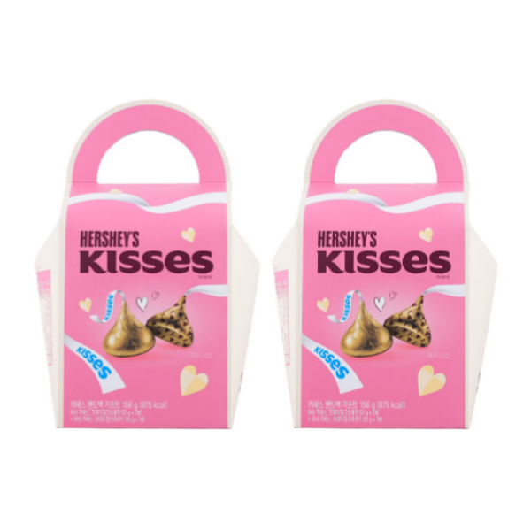 롯데리아 롯데 허쉬 키세스 핸드백 기프트 156g 2개