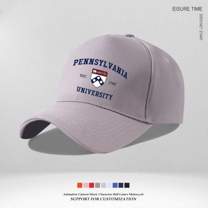 차뉴리 협력사 [해외] UPenn 펜실베이니아 야구 모자 대학교 Penn 기념 와튼스쿨 남녀 공용 커플캡