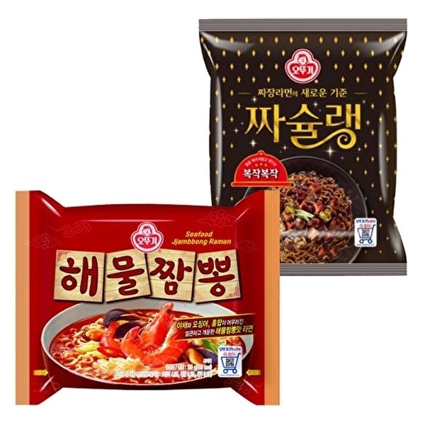 오뚜기라면 오뚜기 [오뚜기]짬짜면 해물짬뽕 5입 + 짜슐랭 5입