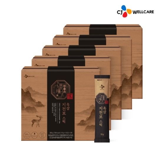 [CJ공식] 한뿌리흑삼지천보스틱 30포 5박스
