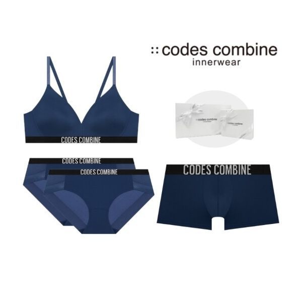 <매장정품> 플렉서블 노와이어 (브라팬티2드로즈) 커플속옷세트 (CDWBRBPDR913DBU) 240658