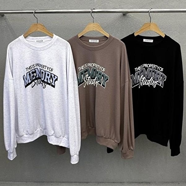 [셀러허브 패션]빅사이즈티 X113L601 오브메모리오버맨투맨 SE