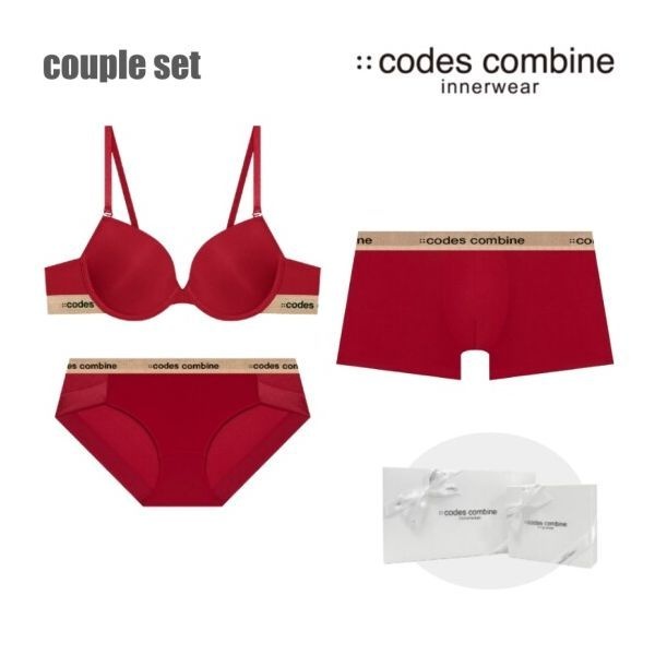 <매장정품> 베이직 레드 (몰드브라팬티드로즈) 커플속옷세트 (CEWBRBPDR961RD) 240747