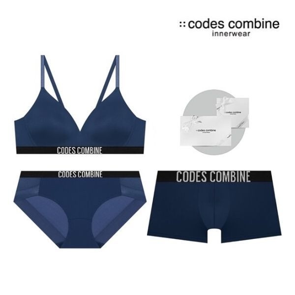 <매장정품> (선물포장) 노와이어 커플속옷세트 BRBPDR913DBU 241282