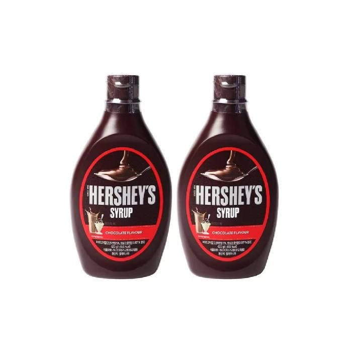 상세페이지참조 허쉬 초코 시럽 623g x 2개 아이들간식/J