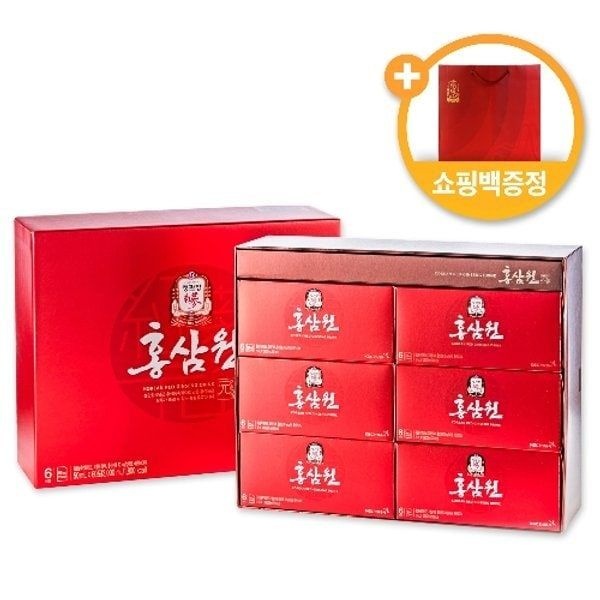 건강식품관 홍삼원 50ml x 60포 1박스 쇼핑백