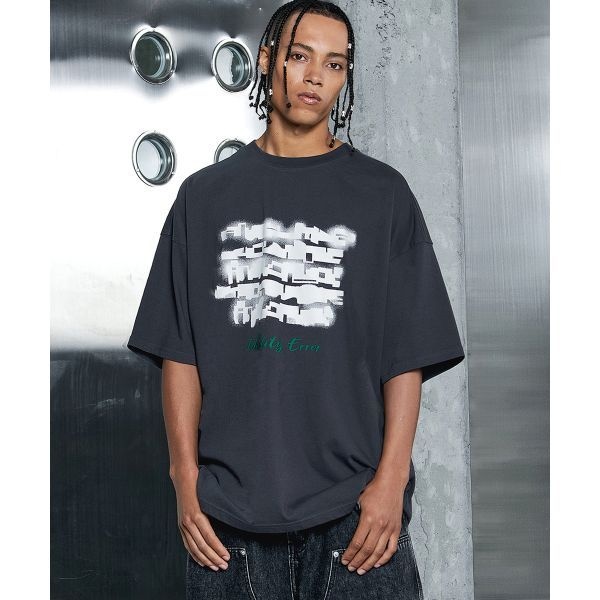 ANOLORCODE 아이덴티티에러 반팔티셔츠 차콜 283382