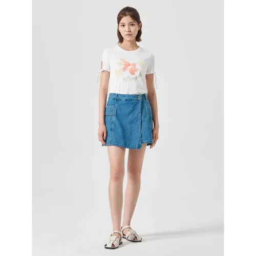 에잇세컨즈 데님 치마바지 스카이 블루 324825LP8Q 259336