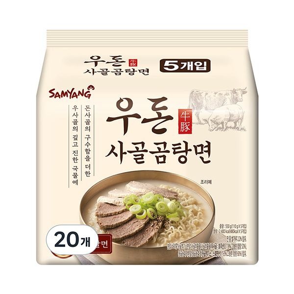 삼양 우돈사골곰탕면 110g 20개