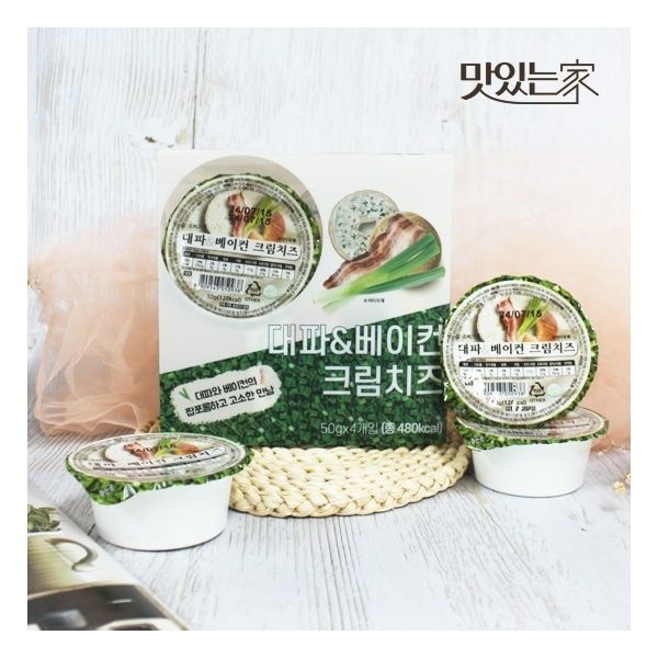 맛있는家 대파베이컨 크림치즈 50g (4입3팩)