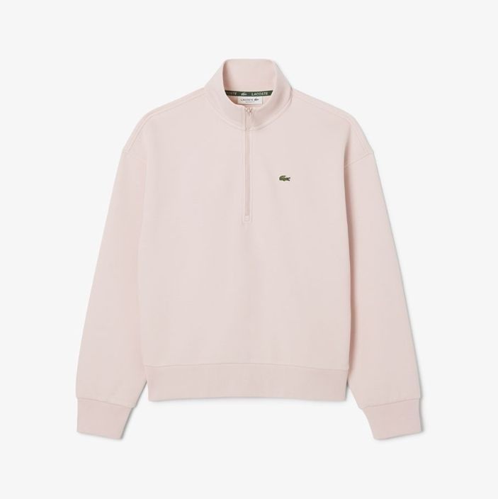 라코스테 여성 25FW 더블페이스 피케 하프짚업 스웻셔츠 SF5271-55N-ADY SF5271-55N-ADY-EJS