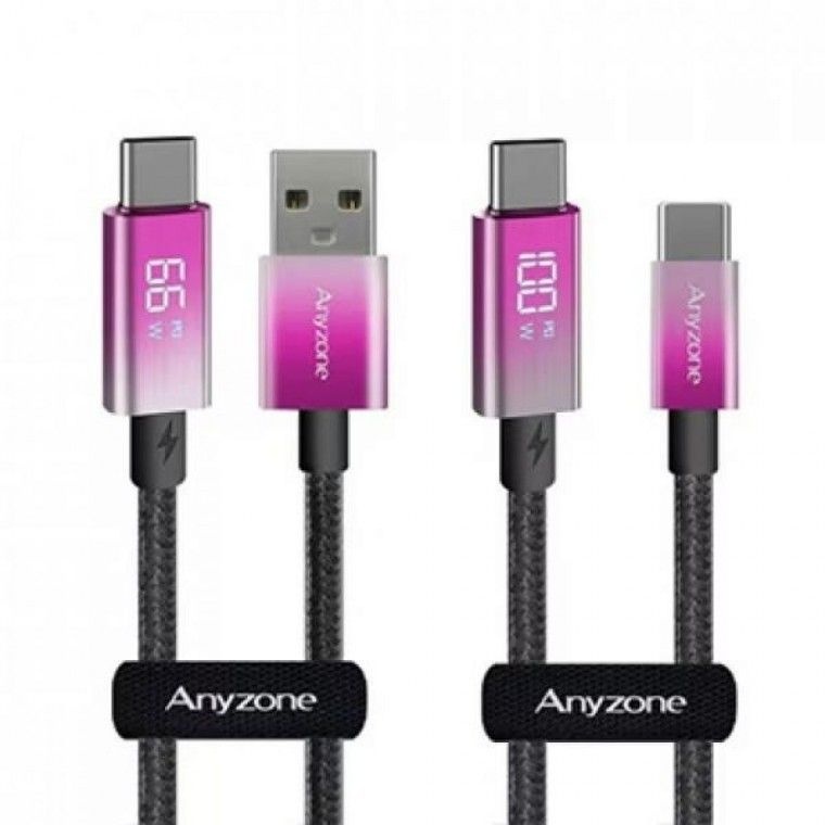 애니존 오로라 LCD 초고속충전 ANY-ALCP20M-CC CTOC데이터케이블  2M