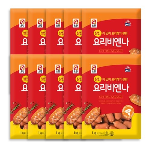 [롯데백화점]  [사조오양] 칼집 요리 비엔나 1박스 (1kg x 10개입)