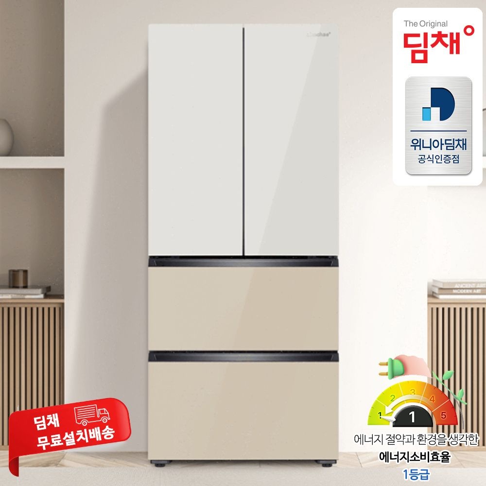 위니아 딤채 위니아 딤채 스탠드 김치냉장고 1등급 467L 4도어 JDQ48IRLIEO