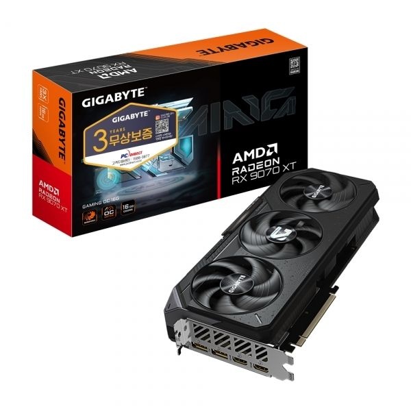 GIGABYTE GIGABYTE 라데온 RX 9070 XT GAMING OC D6 16GB 피씨
