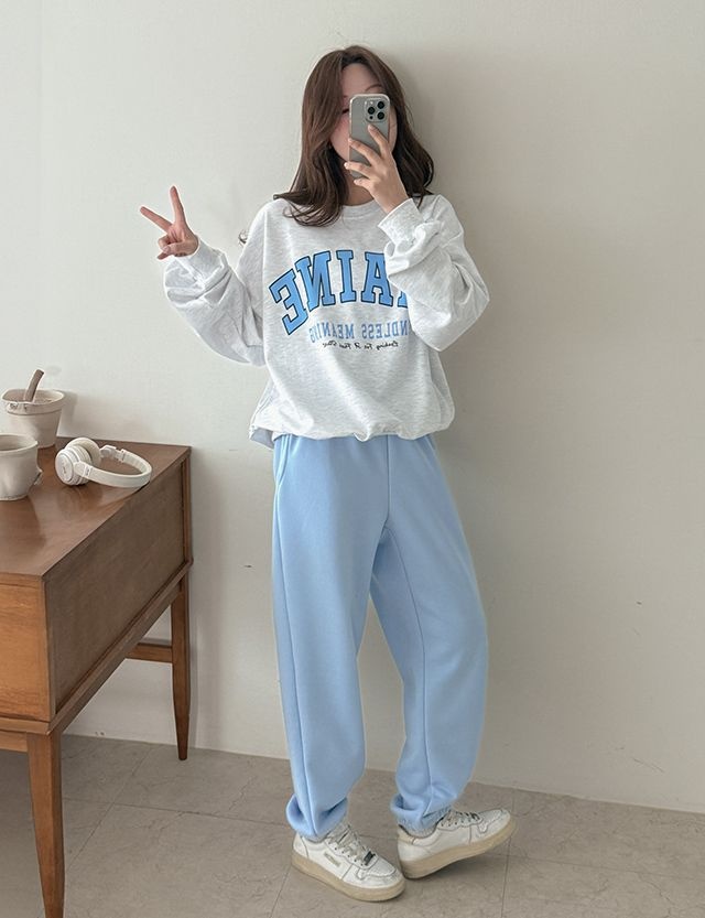 공구우먼 키플 컬러웨이 밴딩 조거 팬츠 86434 빅사이즈 여성의류