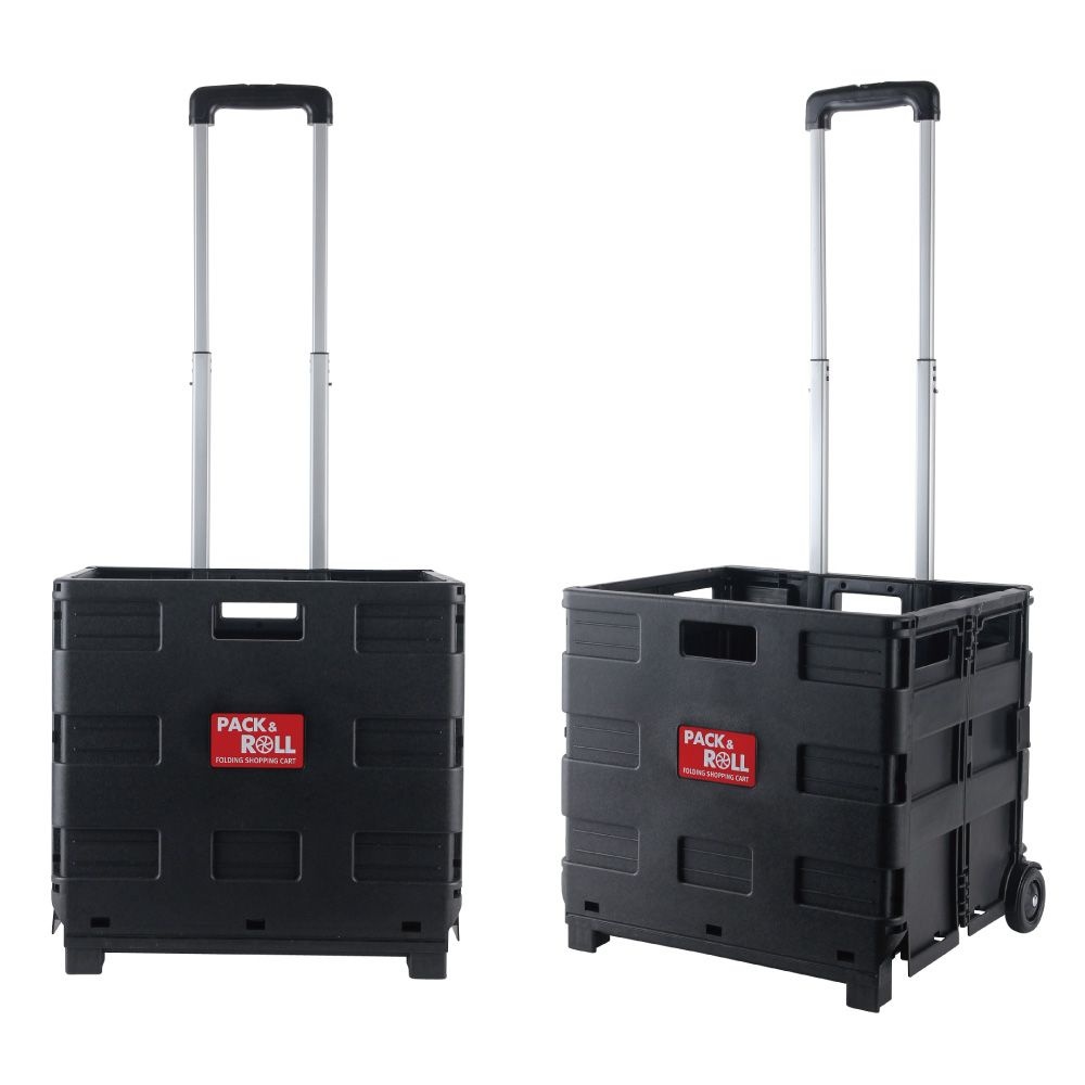 비피케이 NEW 접이식 쇼핑카트 장바구니캐리어 시장 마트 폴딩 박스 손수레 팩앤롤
