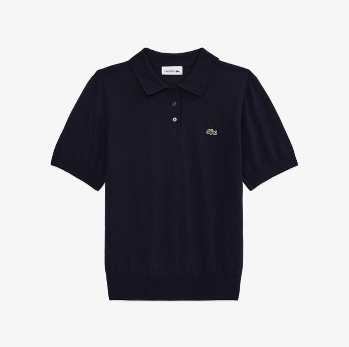 라코스테 여성 25FW 소프트울 반팔 스웨터 폴로 셔츠 PF525E-55N-166 PF525E-55N-166-2EJS