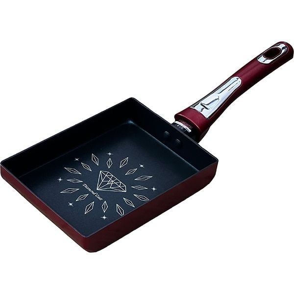 라꾸라꾸재팬파트너사_グローバルライフ 글로벌 라이프 레이피아 IH 호환 다이아몬드 코팅 계란말이 팬 모든 열원 176800