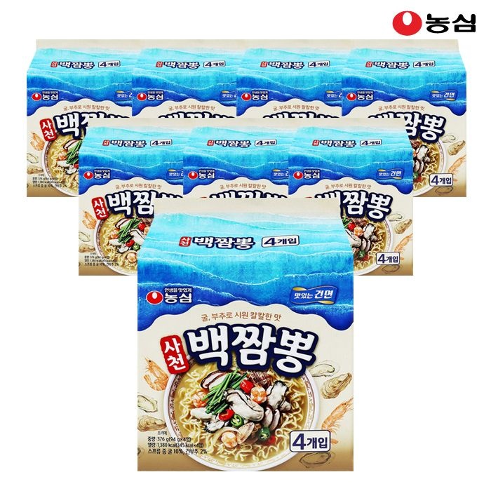 [롯데백화점] 농심 사천 백짬뽕 94g x 32봉 LE1213285793