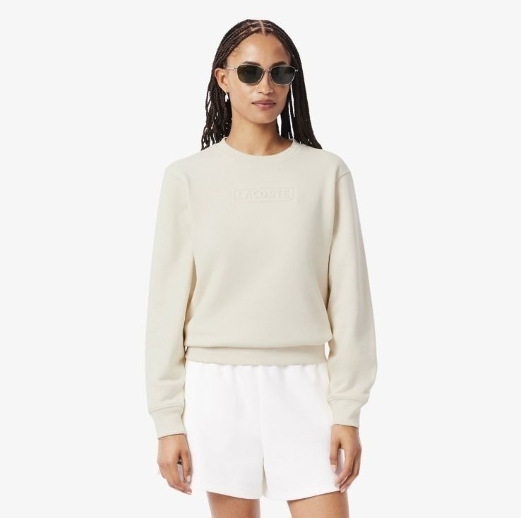 라코스테 여성 25FW 시그니처 엠보로고 스웻셔츠 SF0343-55N-XFJ SF0343-55N-XFJ-EJS