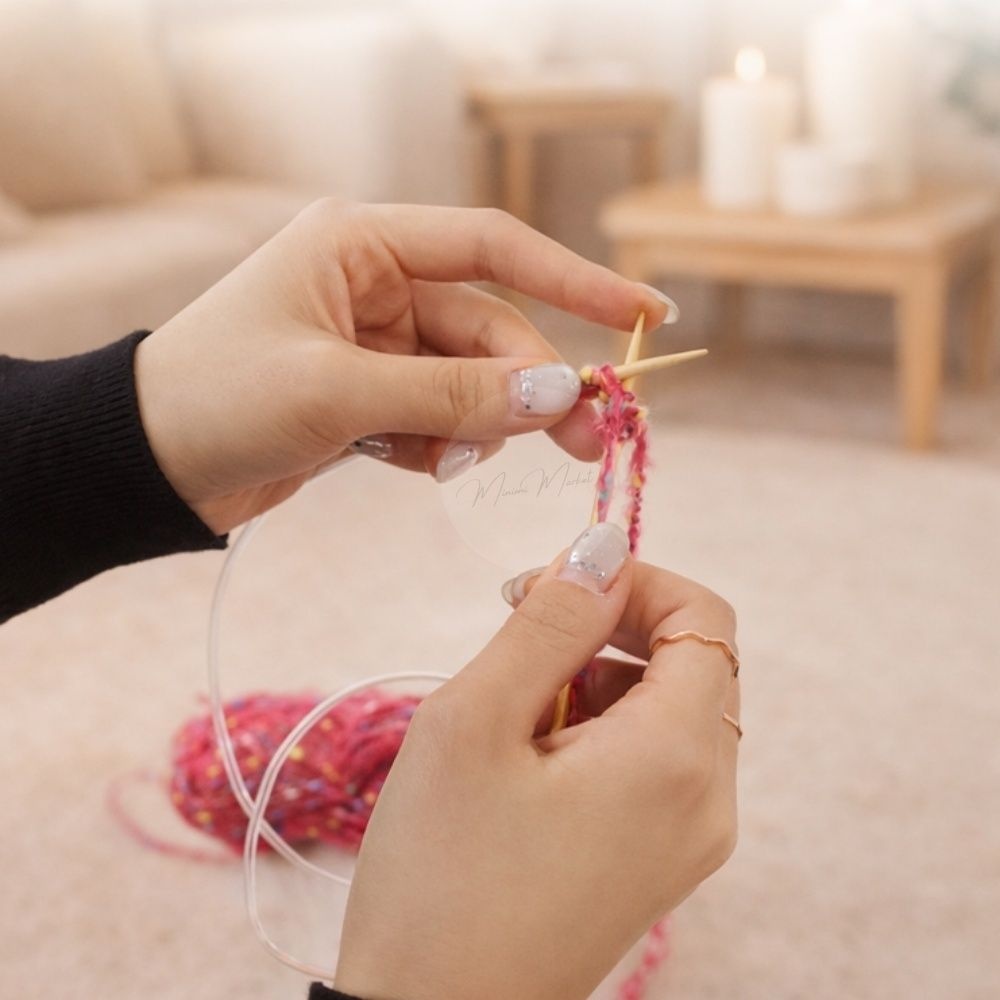 미니미도매협력사 미니미마켓 취미활동 매듭도구 니트 모자 목도리 핸드메이드 뜨개질 바늘 양말뜨기 뜨개질배우기 뜨개바늘세트