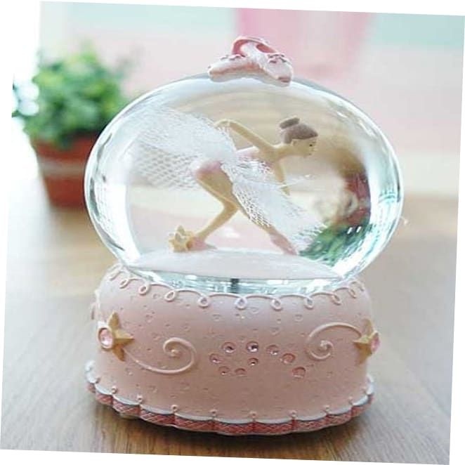 오르골 천사의 날개짓같은 LED 핑크 발레리나