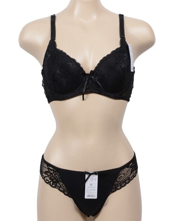 섹시속옷 란제리속옷 필성 망고슈슈 ST41609 C컵 80C/90 블랙