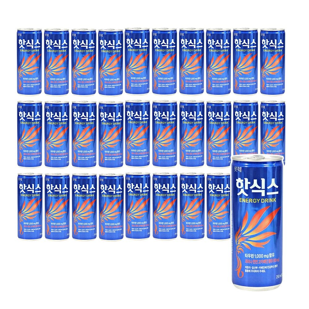 핫식스 오리지널 250ml x 30캔 에너지드링크 고카페인음료