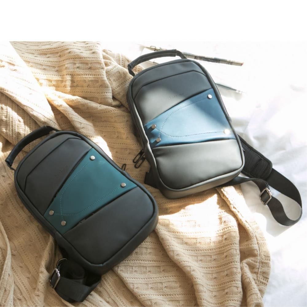 남성 데일리 배색 멀티 캐주얼 슬링백 크로스백 20대 가방선물