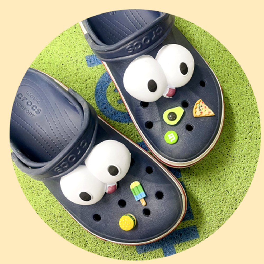 여름 크룩스 슬리퍼 지비치 세트