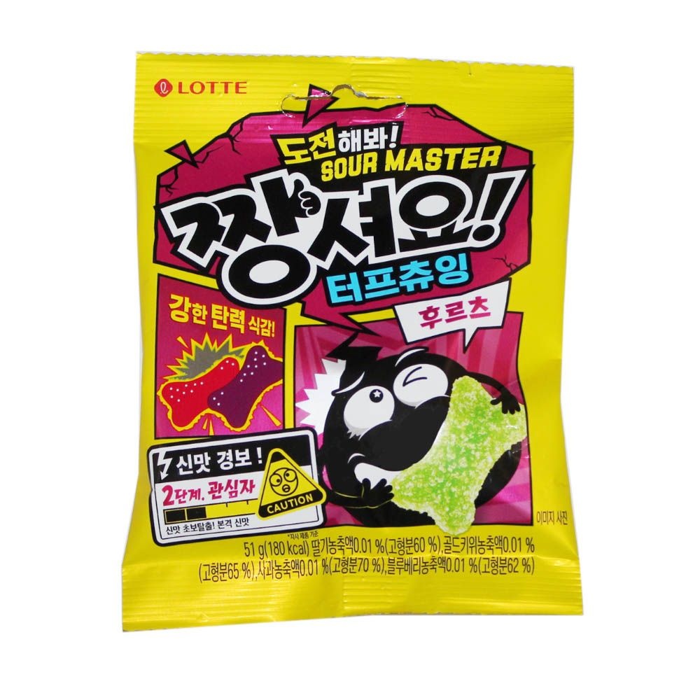 롯데리아 짱셔요 터프츄잉-후르츠 51g