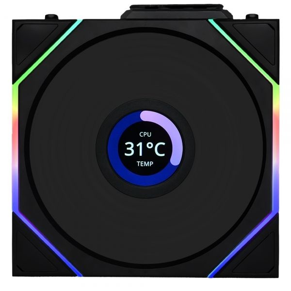 리안리 UNI FAN TL Wireless LCD 120 (블랙)