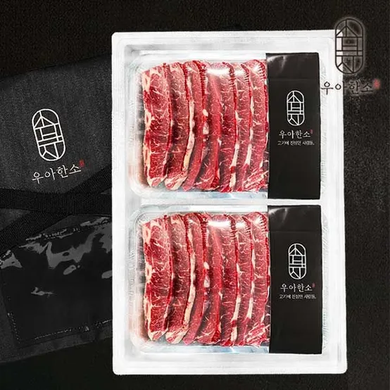 [혜택가 94,170원] [우아한소] 프리미엄 LA갈비 선물세트 (2kg+2kg) 4kg