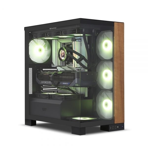 DARKFLASH DS900XL 우드 ARGB (블랙)