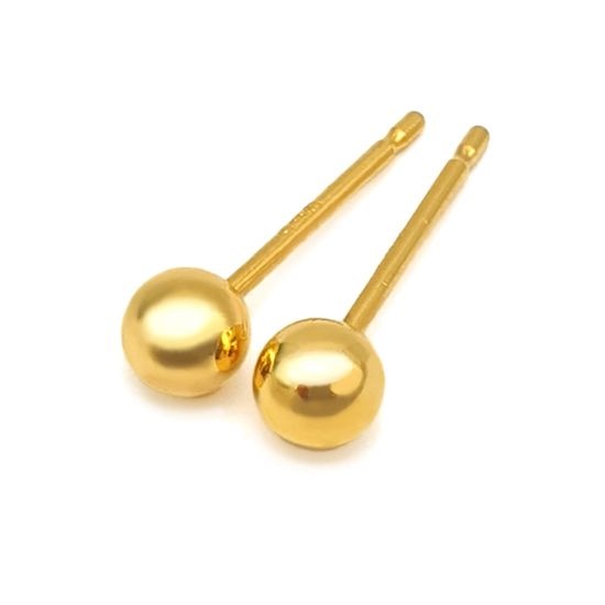 [당일발송] 24K 순금 심플볼 귀걸이 4mm(1쌍)
