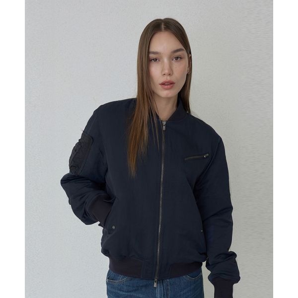 ORDES 디드 오버사이즈 봄버 자켓 블랙 J71030AO 3052181