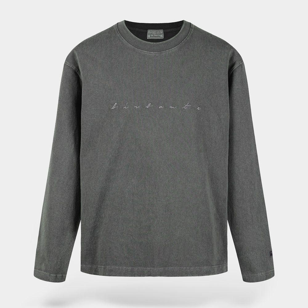 [롯데백화점] 비르반테 가먼트워싱 로고 롱슬리브 티셔츠_BITS60201KHAKI GREY LE1220983412