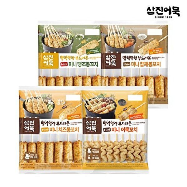 삼진어묵 [삼진어묵][삼진어묵][T] 미니 땡초봉+잡채봉+치즈봉+어묵꼬치