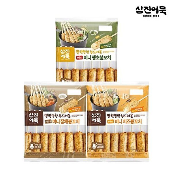 삼진어묵 [삼진어묵][삼진어묵][T] 미니 땡초봉+잡채봉+치즈봉꼬치
