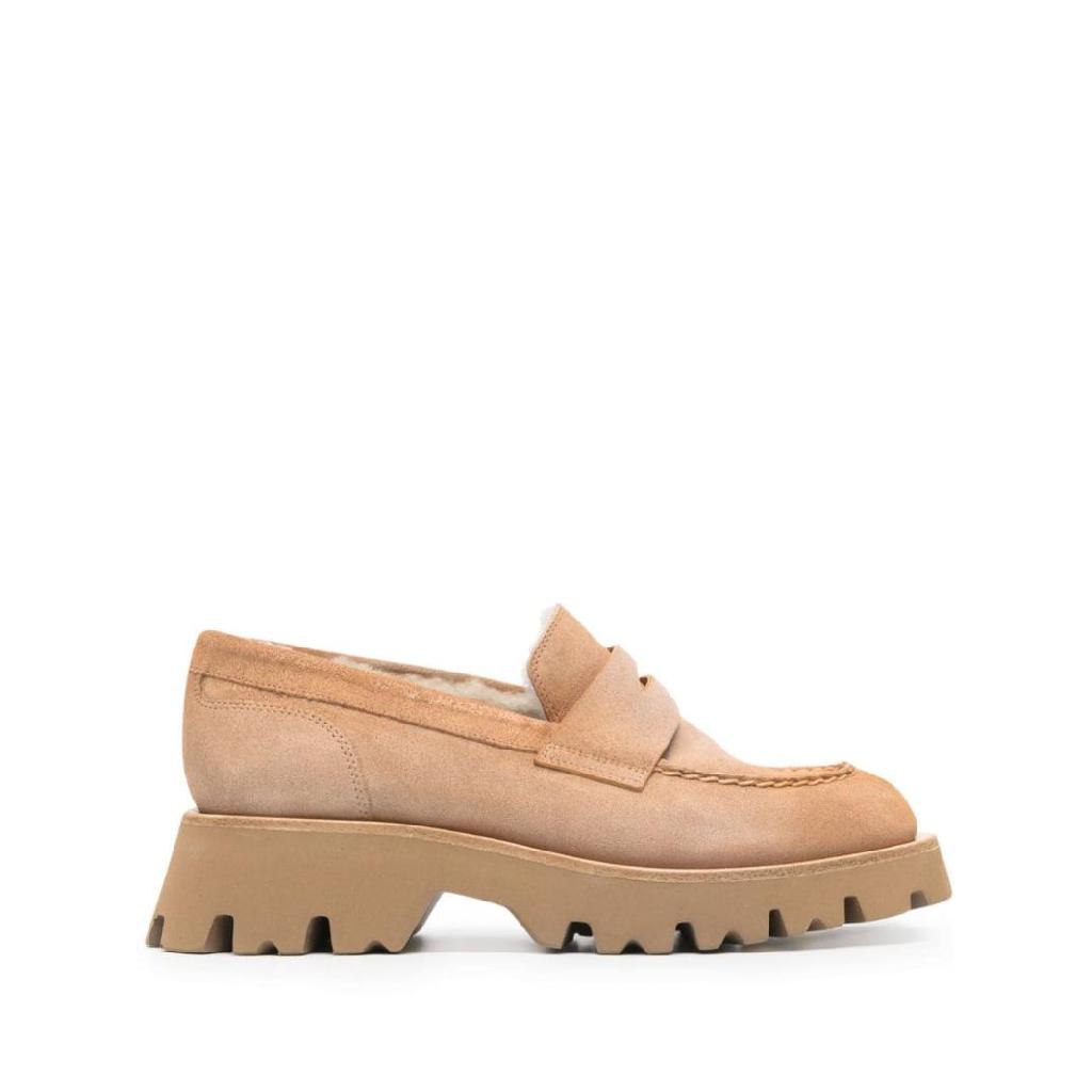 산토니 페니 슬롯 스웨이드 로퍼 WUFR70735GOMA TP423895361