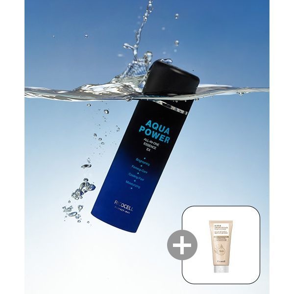 매장정품 RICOCELL 리코셀 퍼펙트 맨 아쿠아 파워 올인원 에센스 EX 2개+리코셀 병풀&약쑥 슈퍼 딥 클린 폼 클렌저 120