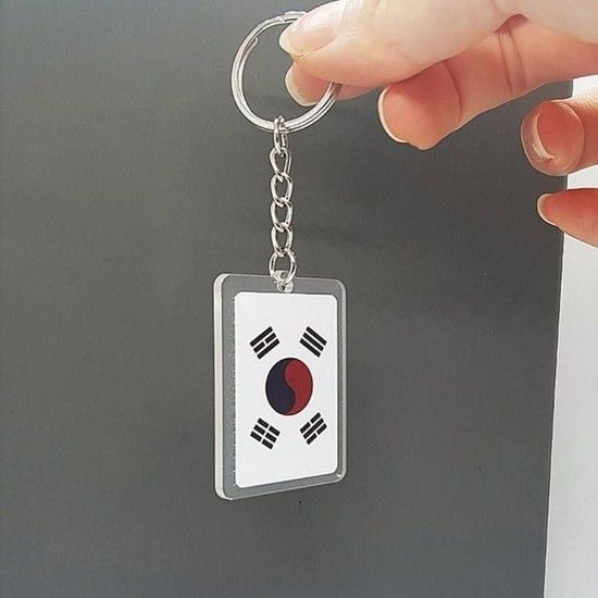 양면 미니 태극기 키링 열쇠고리 기념일 행사용 국경 삼일절 현충일 광복절 한글날